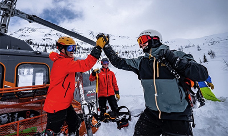 RK Heliski en acci&oacute;n